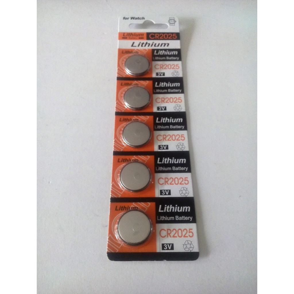 Lithium Battery CR2025 3V pack of 5 Shopee Philippines