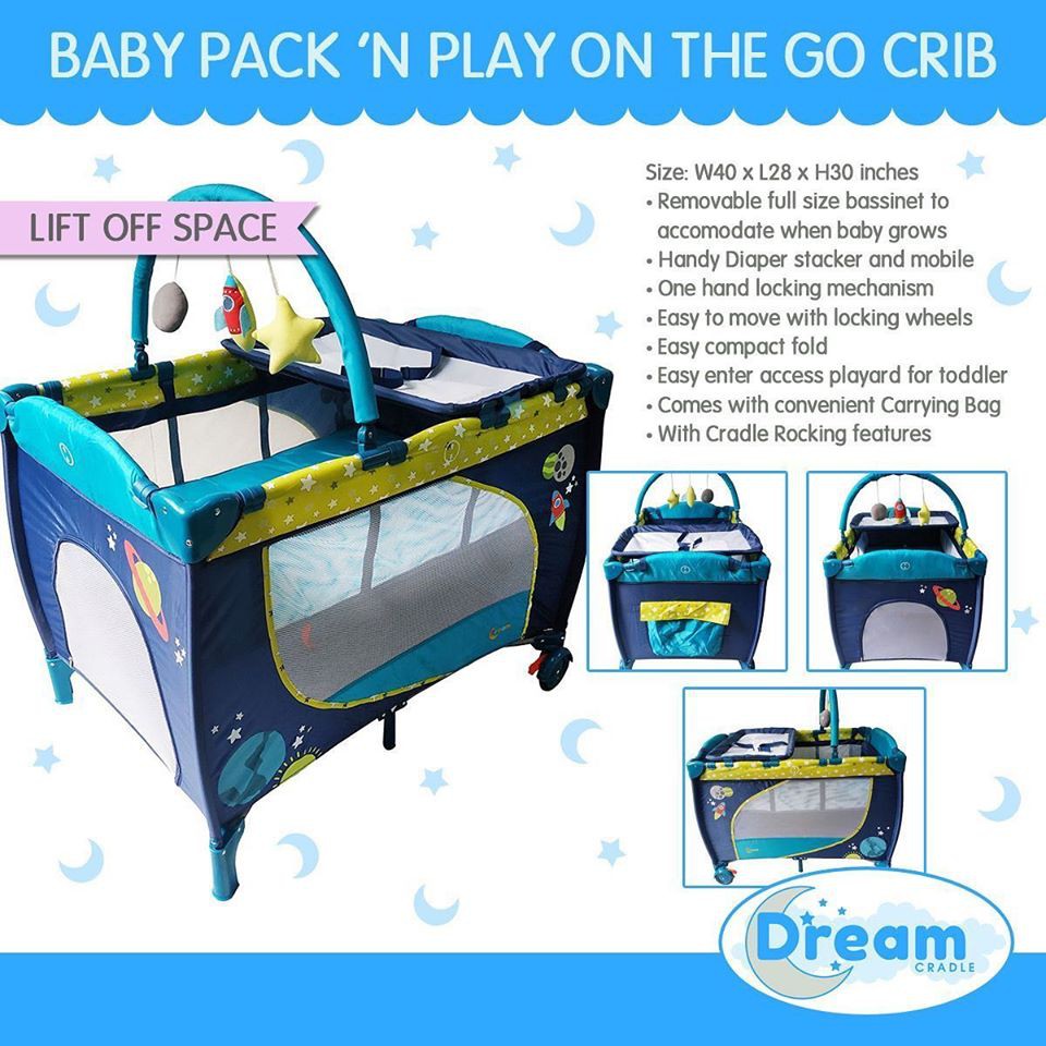 Clearance Sale Dream Cradle Pack N Play Rocking Crib Space The Screw In The Crib Is Rusty No Box Shopee Philippines