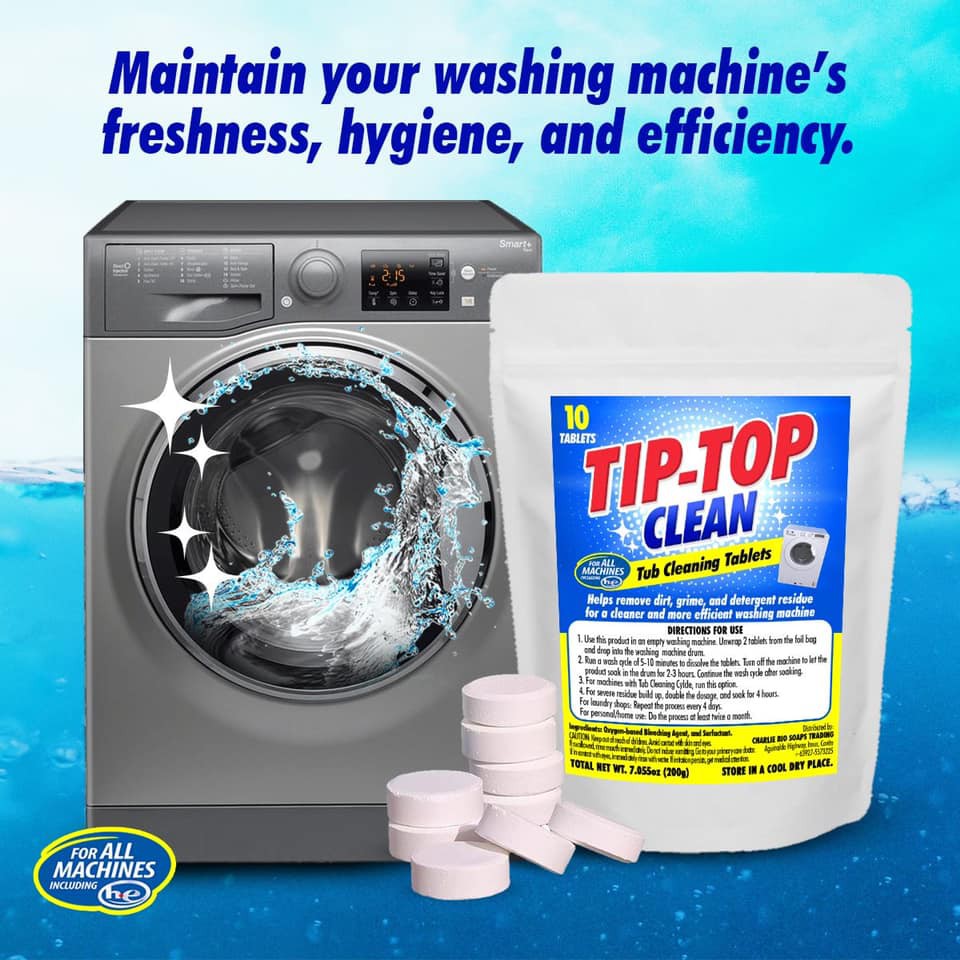 Washing Machine Cleaner Tablets 3 Packs / 10 Tablets per Pack P495.00