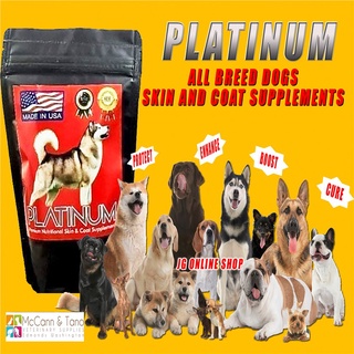 PLATINUM - ALL BREED Premium Nutritional Skin & Coat supplement for Dogs Nl$