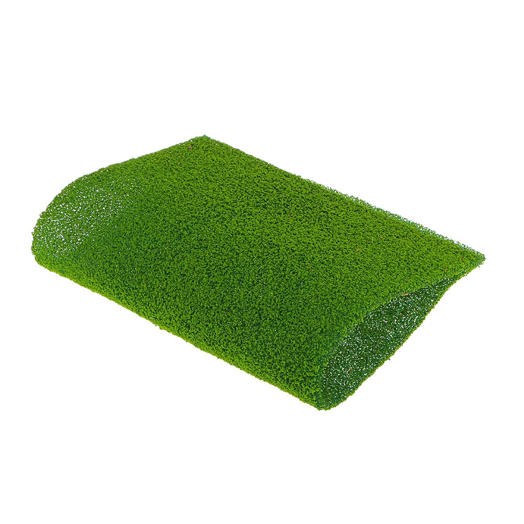 Scenery 2pcs Light Green Grass Mat Lawn Model Railway Scenery