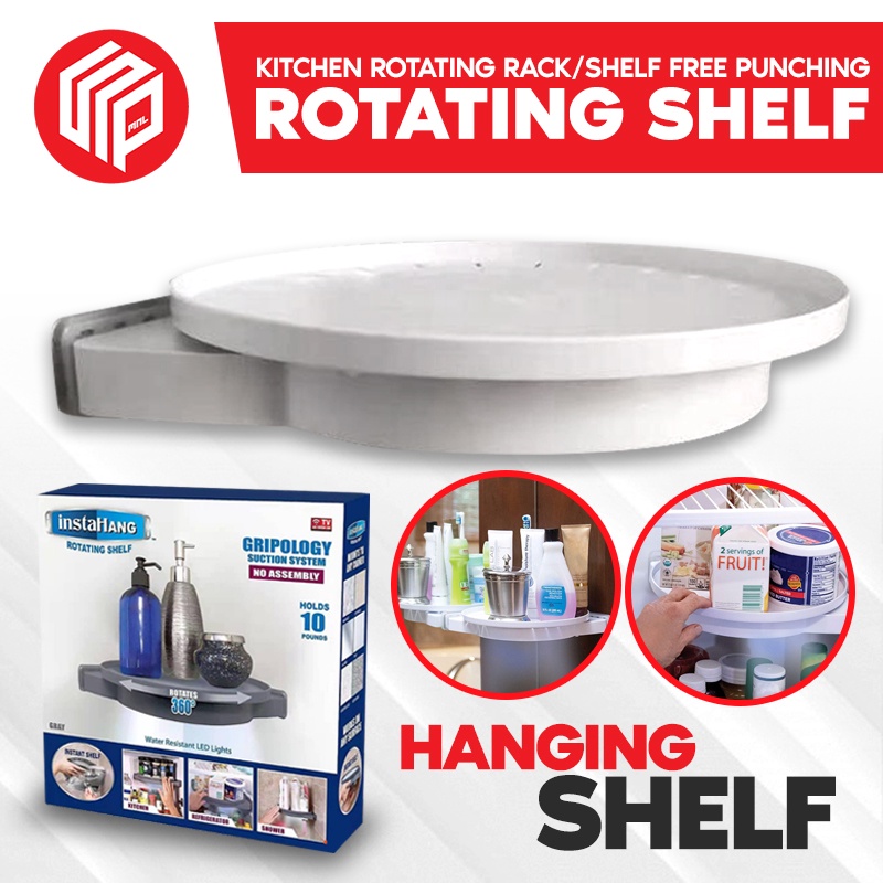 Hanging shelf Rotating Shelf Bathroom and kitchen rotating triangle
