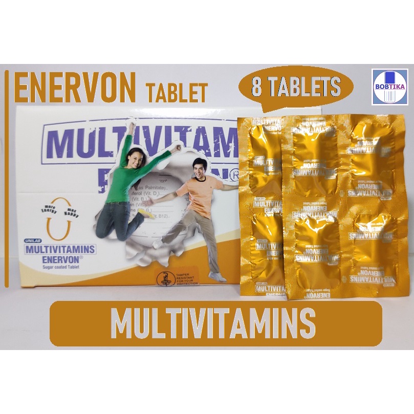 Enervon Multivitamins Tablet 8s Shopee Philippines