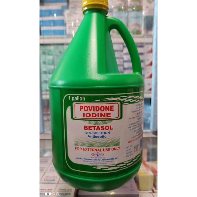 1 GALLON POVIDONE IODINE BETASOL 10 SOLUTION ANTISEPTIC Shopee