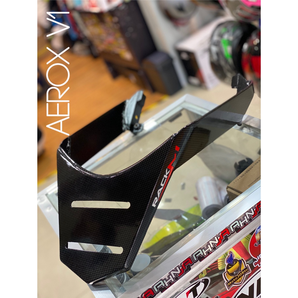 RACK M AEROX V1 V2 BRACKET FULL METAL CARBON FINISH BRACKET | Shopee ...