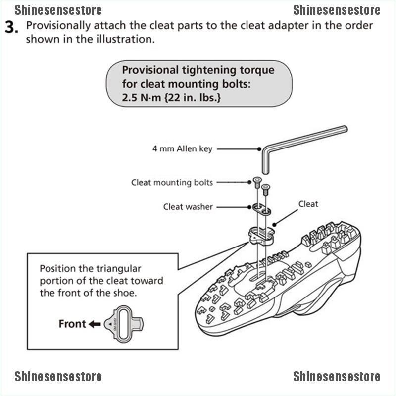 shimano spd cleat bolt torque