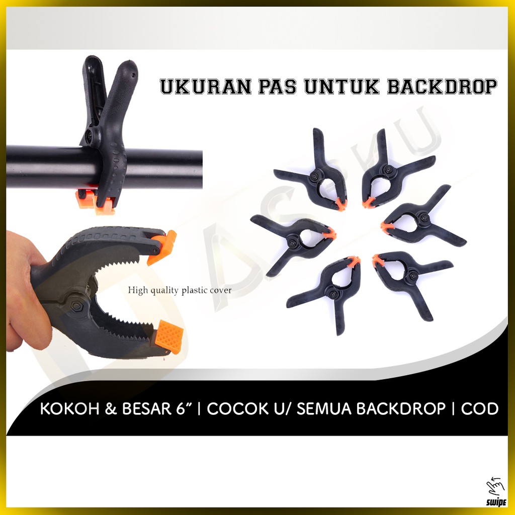 6'' Backdrop Clips Studio Background Clips For Photography Background