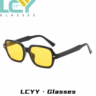 LCYY new Korean version of retro square sunglasses net red concave shape street shooting fashion men and women trend sunglasses 2160 #1