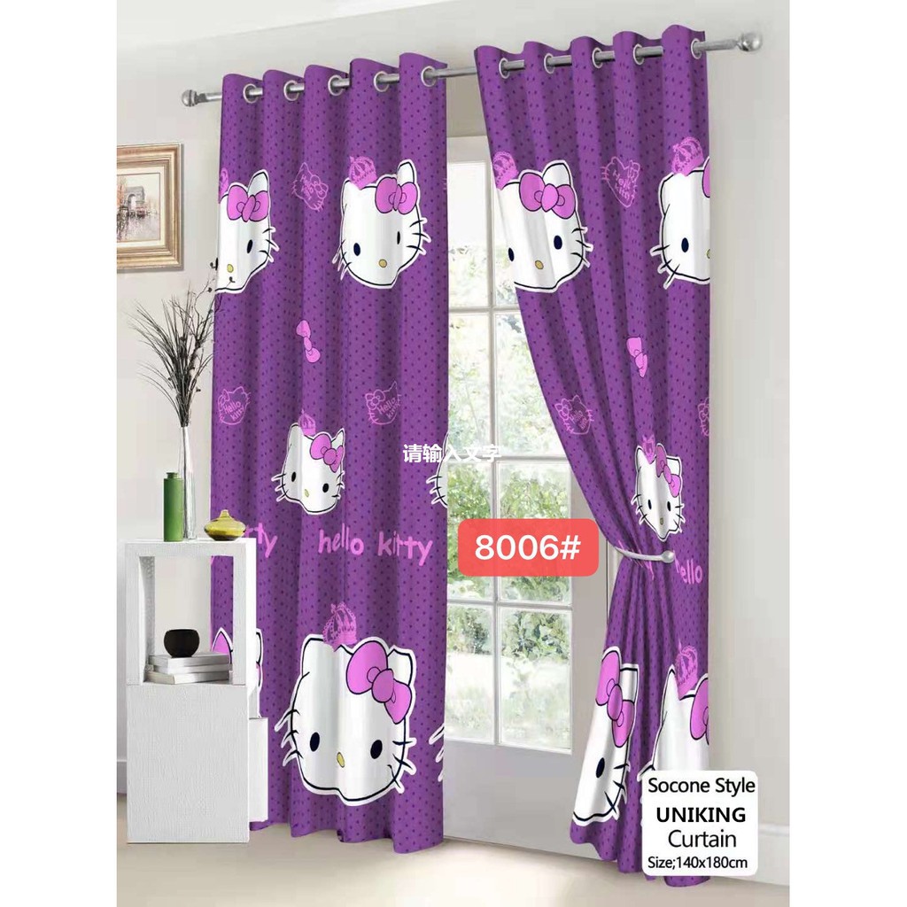 Hello Kitty Fashionable Curtain Shopee Philippines