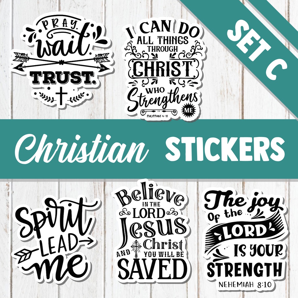 Bible Verse Printed Christian Sticker for Gifts Scrap Booking Gadgets
