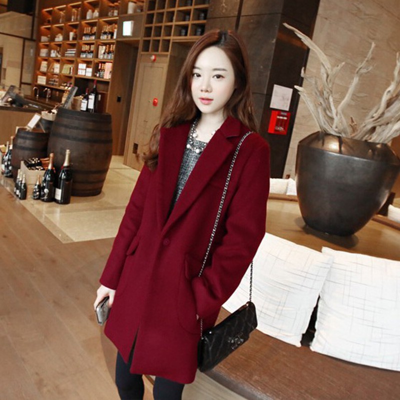 maroon winter coat womens