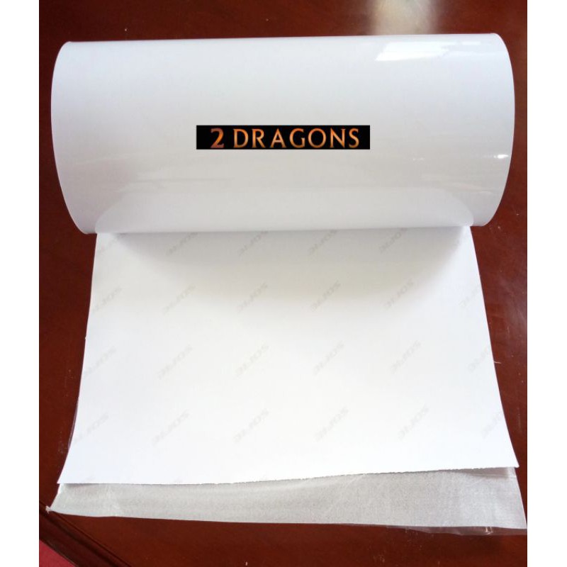 12.5 Inches Sofie Clear (Transparent) Printable Vinyl Sticker Roll for