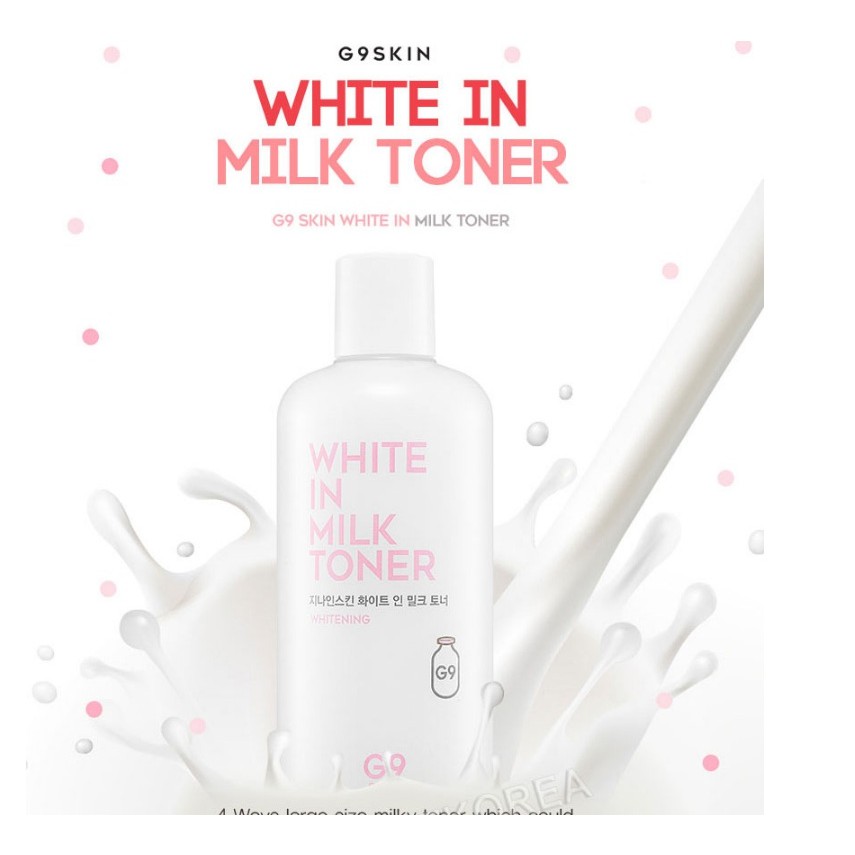 white in milk toner g9 skin