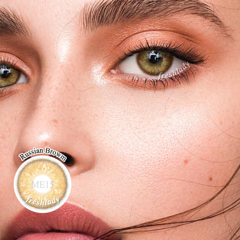 Freshlady 1 Pair 2PCS RUSSIAN Big Eye Makeup Contact lens Soft Color