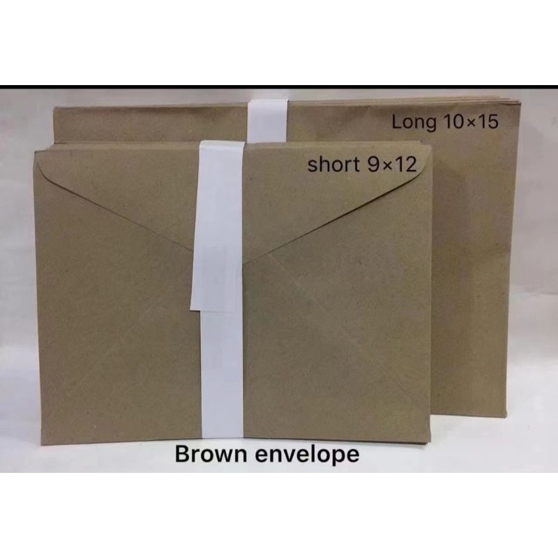 12 pcs brown envelope long and shorts envelope Shopee Philippines