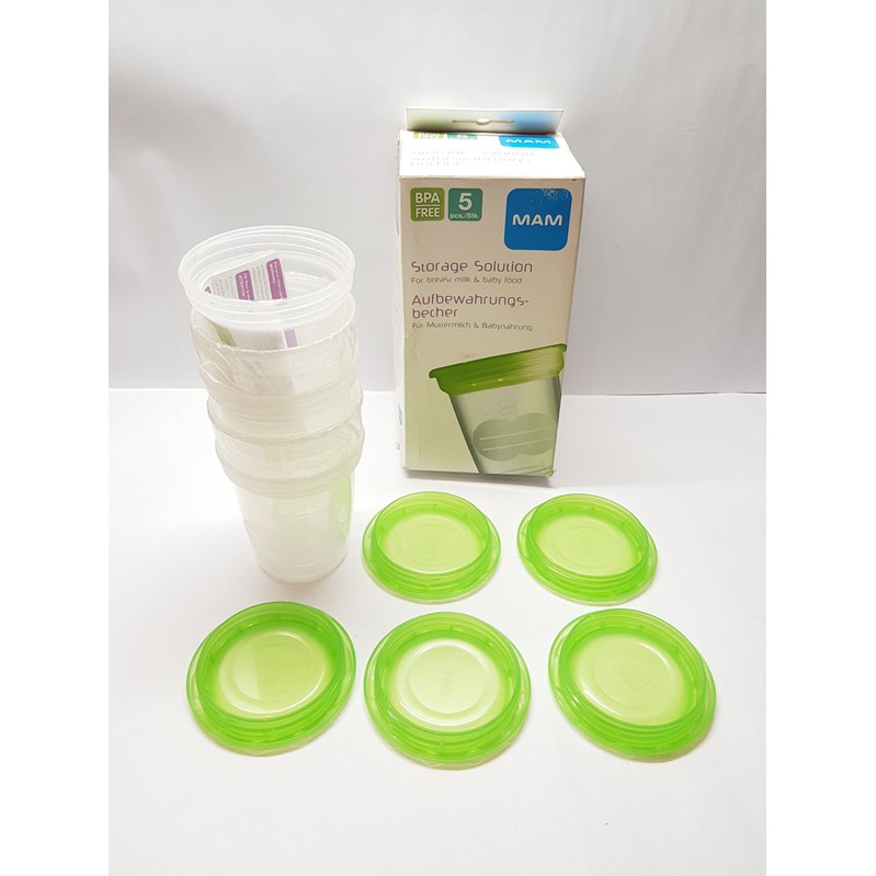 mam breast milk storage