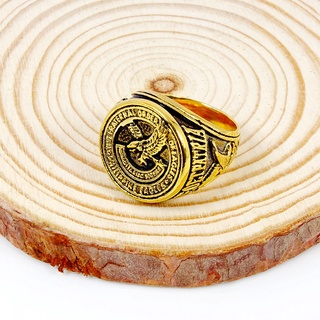 TFOE Ring Mens Pure Stainess Steel The Fraternal Order of Eagles Ring ...