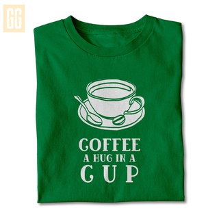 Coffee A Hug In A Cup Cotton T-Shirt | GG Clothing