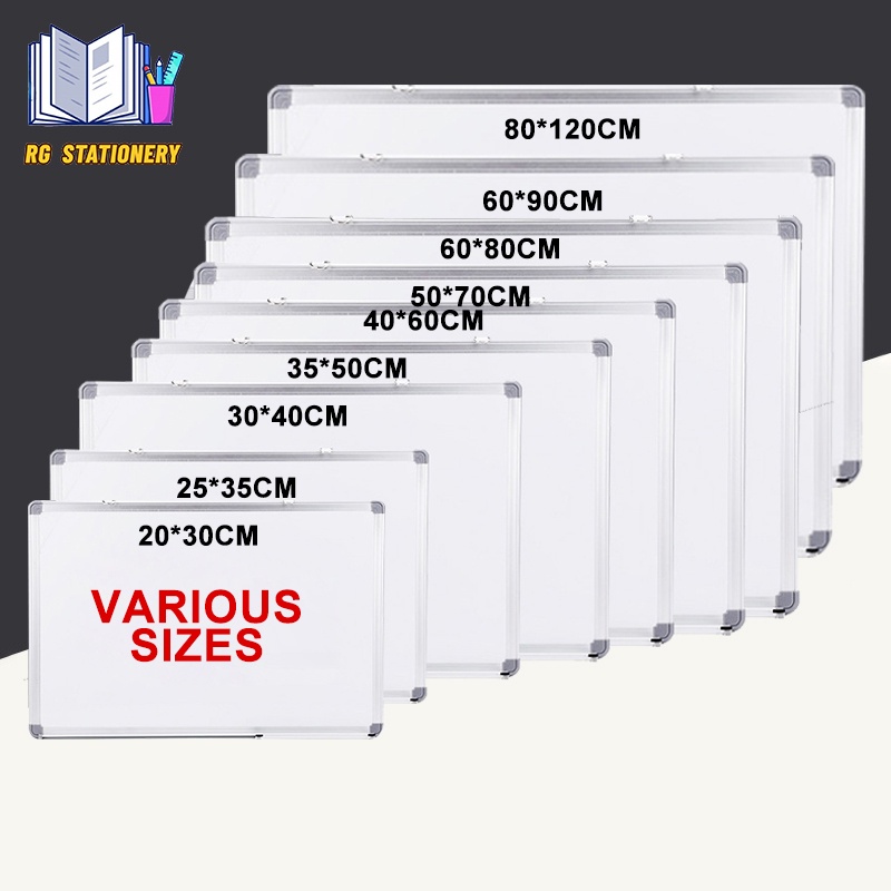 Fixed Double sided Magnetic Whiteboard Home Office Teaching Erasable 