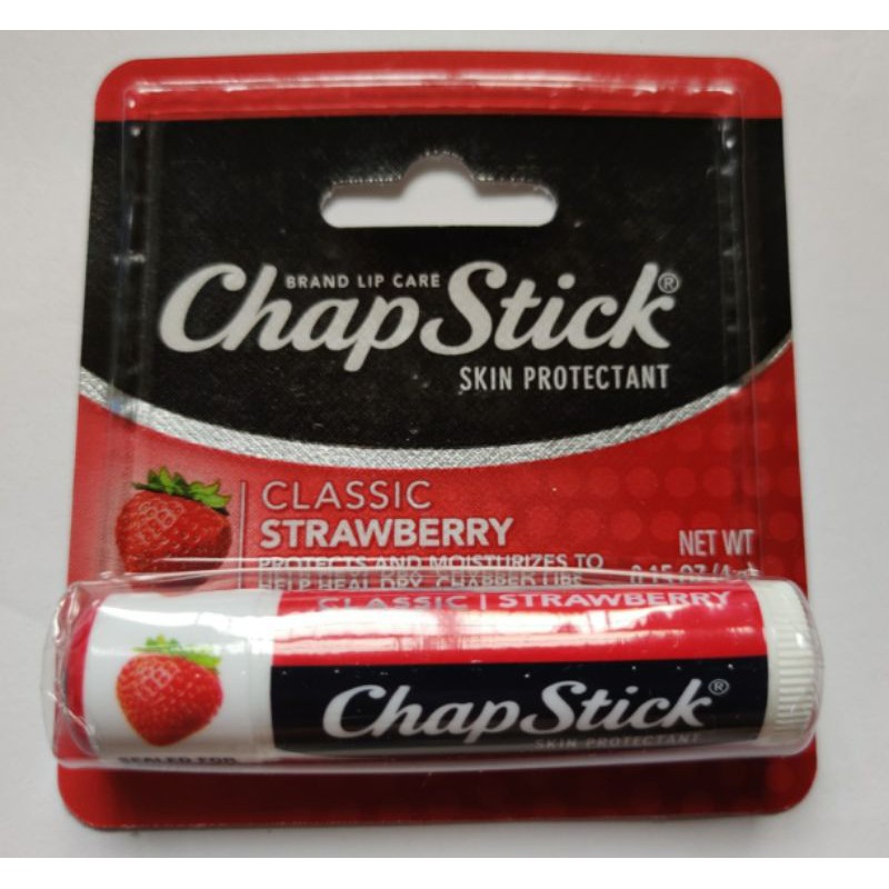 Chapstick Classic Lip Balm Strawberry Flavor | Shopee Philippines