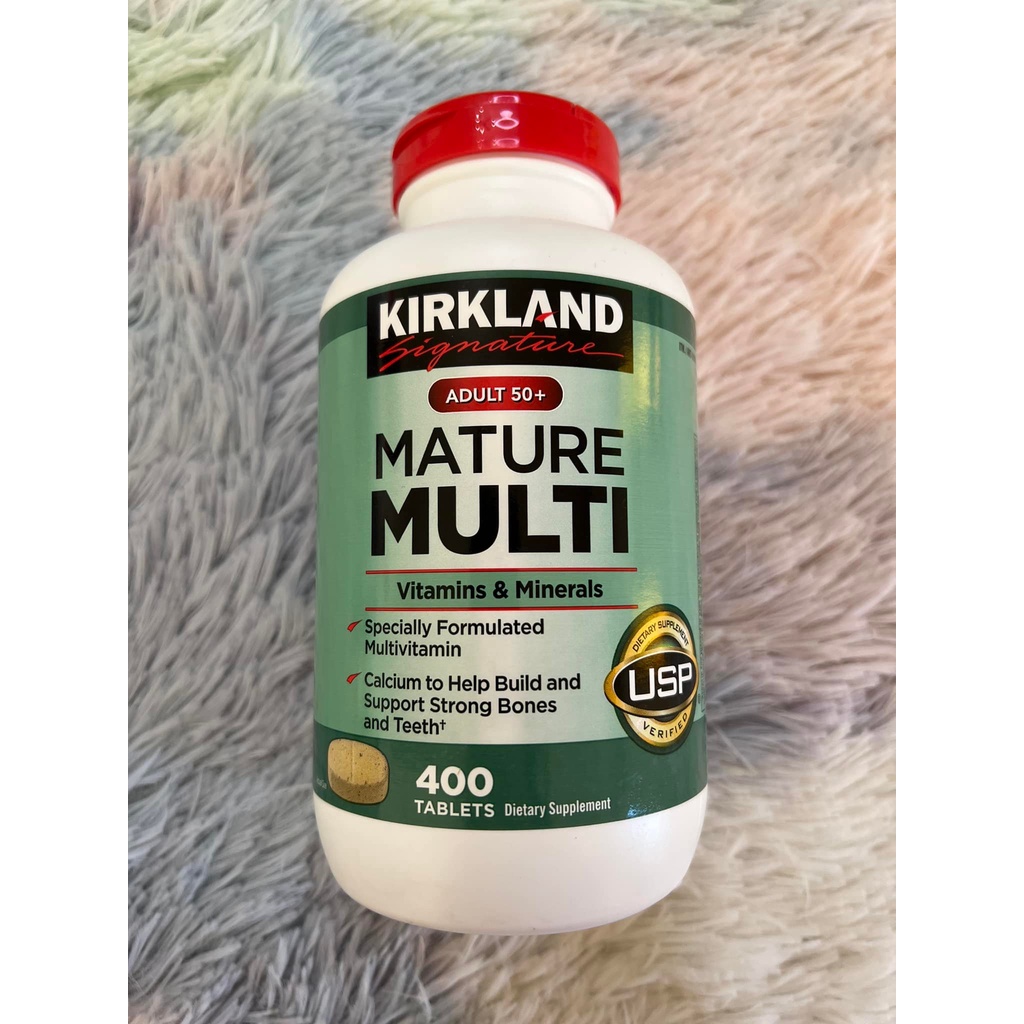 US Kirkland Signature Adult 50+ Mature Multi Vitamins & Minerals, 400