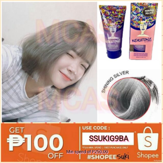Shining Silver Hair Color 180ml Ammonia Free Peroxide Free