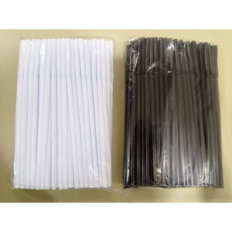 Bending Straw White 100Pcs Shopee Philippines