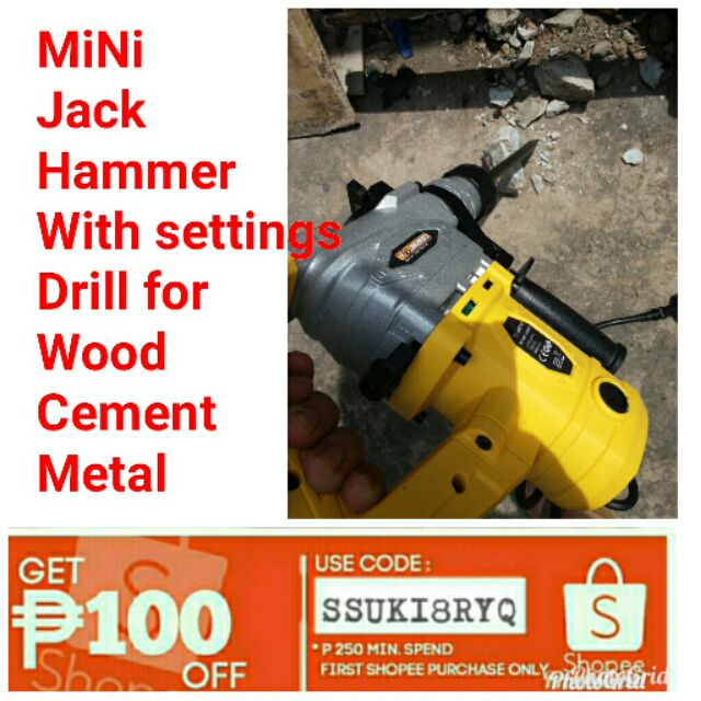 1200 watts drill with mini jack hammer Shopee Philippines