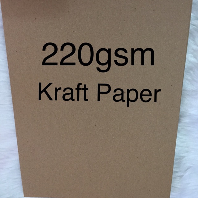 Dark Brown Recycled Kraft paper 220gsm Thick/ 50 pcs./ 25 pcs. For DIY