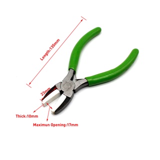 5'' Flat Nose Pliers Nylon Jaws Wide Tips Wire Wrapping Jewelry Making Plier #5