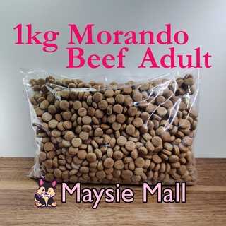 Morando Professional Adult Dog Food - 1kg Lamb or Beef Flavor Kilo Repacked