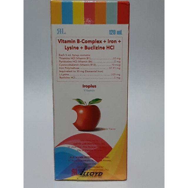 IROPLUS Vitamin HCI 120ml (GENERIC for