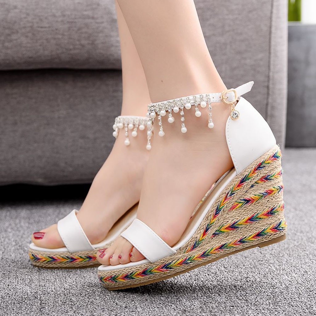 woven bottom sandals