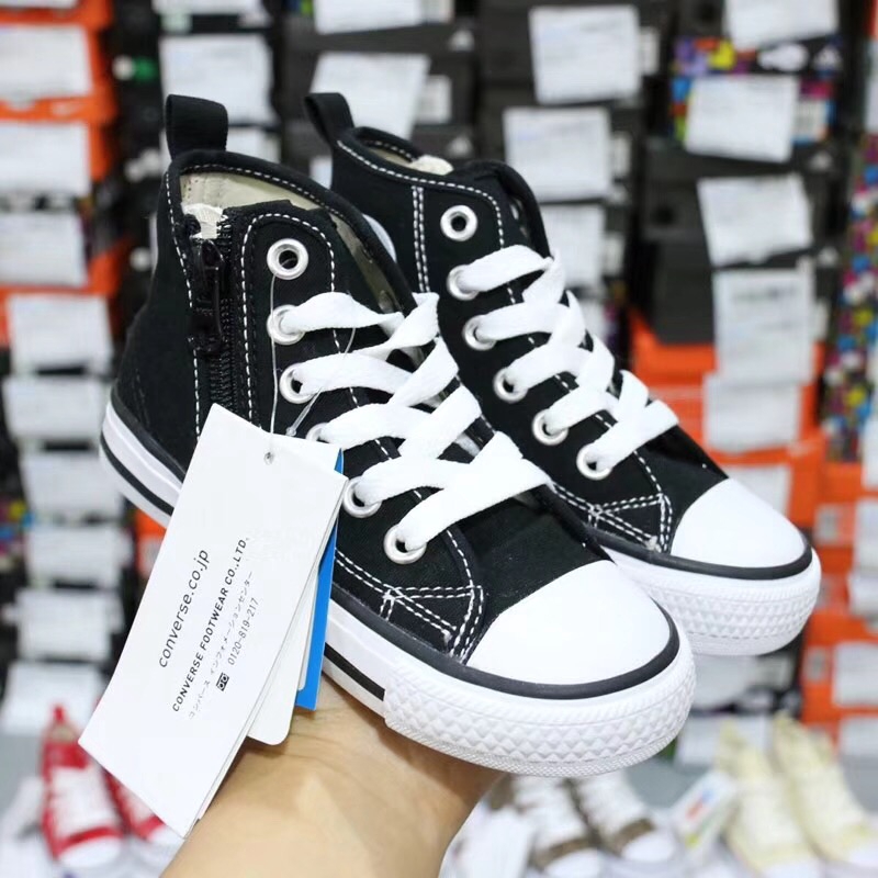 Converse high cut for Kids Sport Shoes Children Casual  size22-35 black