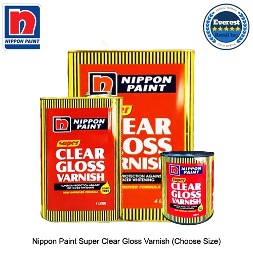 Nippon Paint Super Clear Gloss Varnish (Choose Size) Shopee Philippines