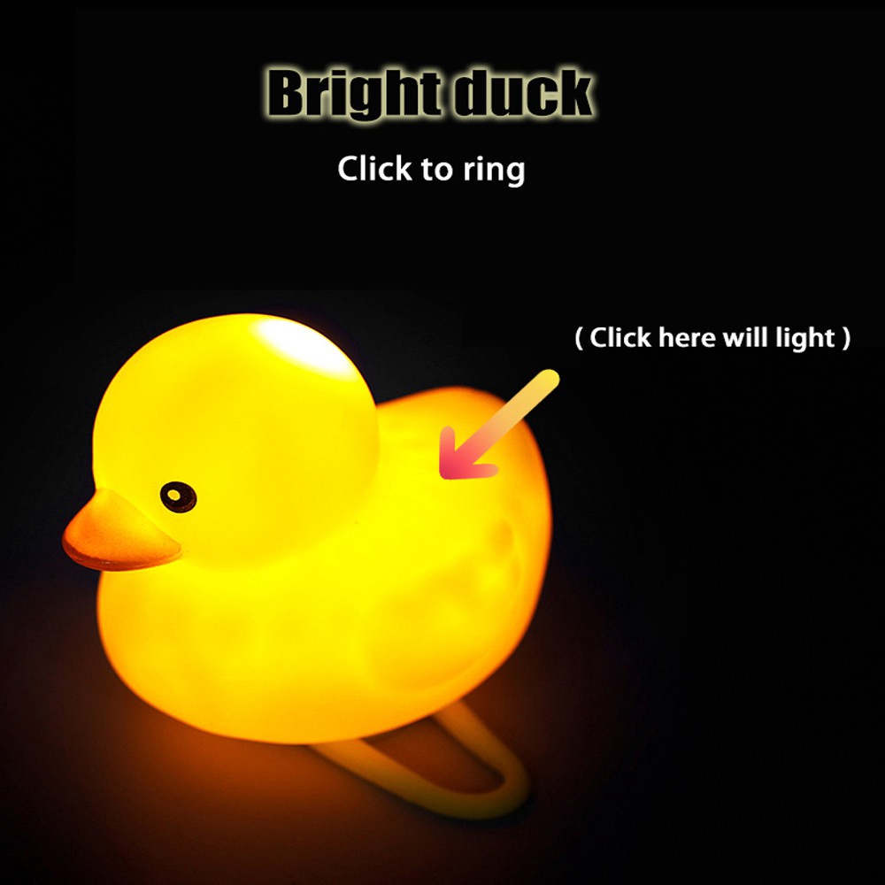 bicycle horn light small yellow duck with helmet