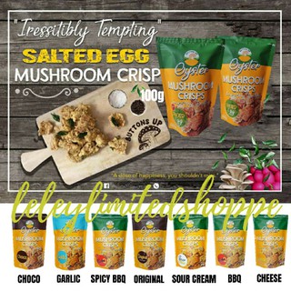crunchy oyster mushroom chips