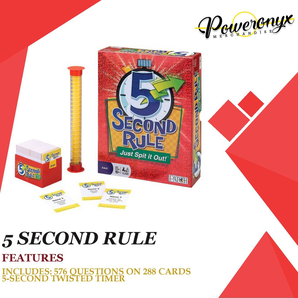 5 Second Rule Just Spit It Out Game Shopee Philippines 0423