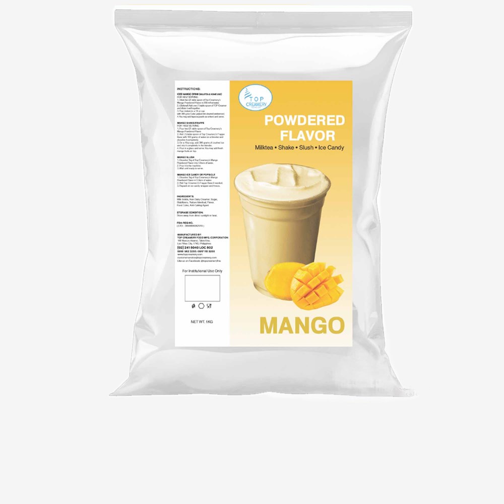 ۩◙Top Creamery™ Mango Powder Drinks 500g Can use for Milk Tea Shake Frappe Slush Ice Candy and Many