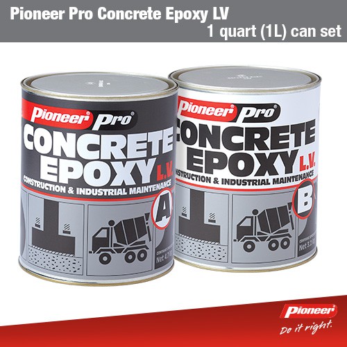 Pioneer Pro Concrete Epoxy Low Viscosity for Construction 1 Quart (1