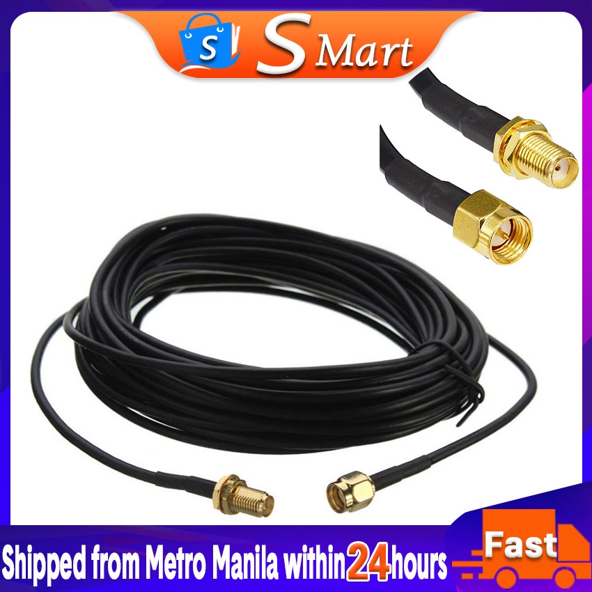 RG58 50 Ohm RF Coaxial Cable Black RG58 RG58U Coax Pigtail Wire Cables