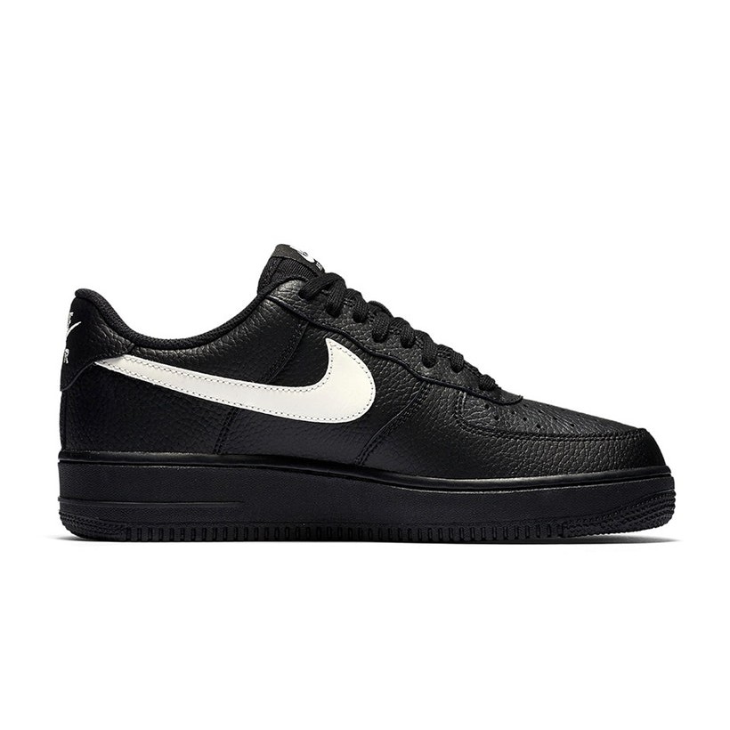 air force 1 black leather pack