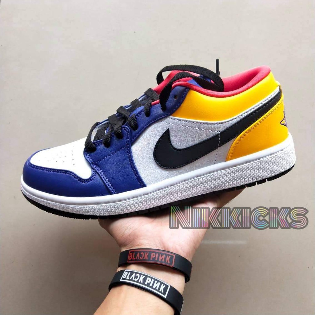 画像をダウンロード nike air jordan 1 low blue yellow 110645-Nike air jordan 1 ...