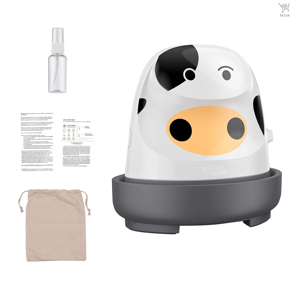 Mini Heat Press Machine T-Shirt Printing Easy Heating Sublimation Digital Transfer Press Iron Machines for Clothes Bags Hats Pads Blanket Phone Case Portable HTV Vinly Projects DIY