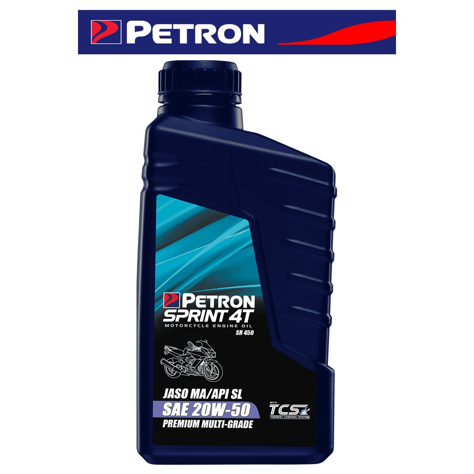 PETRON SPRINT 4T SR450 PREMIUM MULTIGRADE MOTORCYCLE OIL SAE 20W50 (1L ...