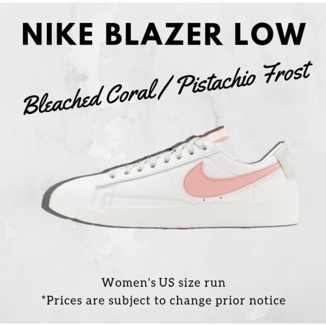 bleached coral nike shoes