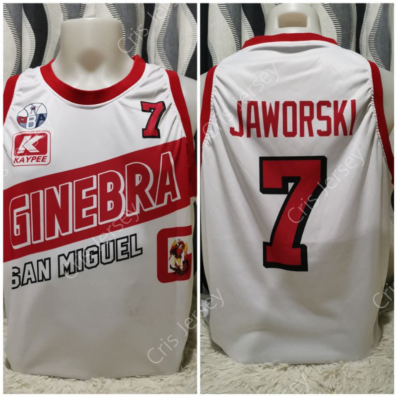 Barangay Ginebra San Miguel Basketball Jersey L PBA Philippine #7 ...