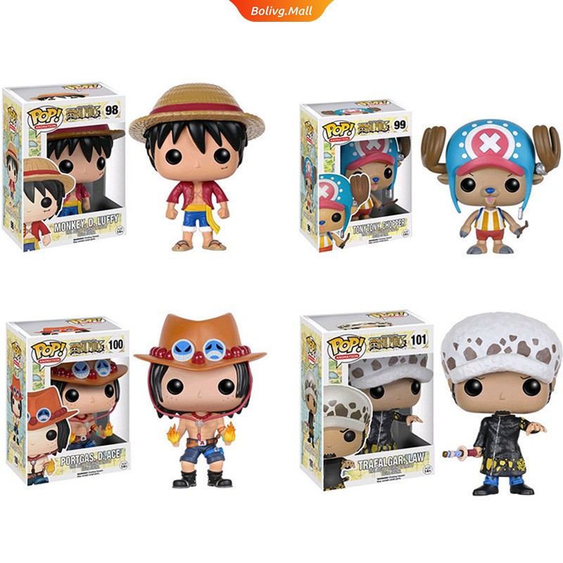 Funko Pop One Piece 98 Luffy 99 Tonytony Chopper 100 Portgas 101 Trafalgar Vinyl Action Figure Shopee Philippines