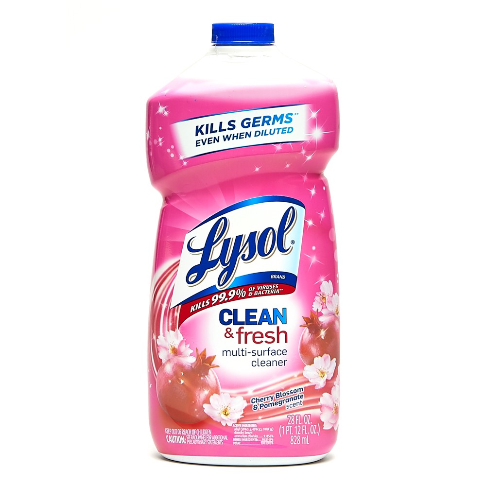 Lysol Clean & Fresh Cherry Blossom MultiSurface Liquid Cleaner 828mL
