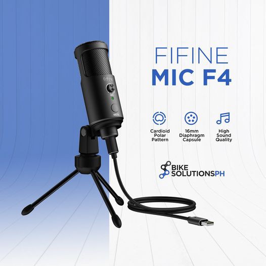 Fifine F4 2021 Studio Microphone Condenser Microphone USB Microphone PC